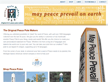 Tablet Screenshot of peacepoles.com